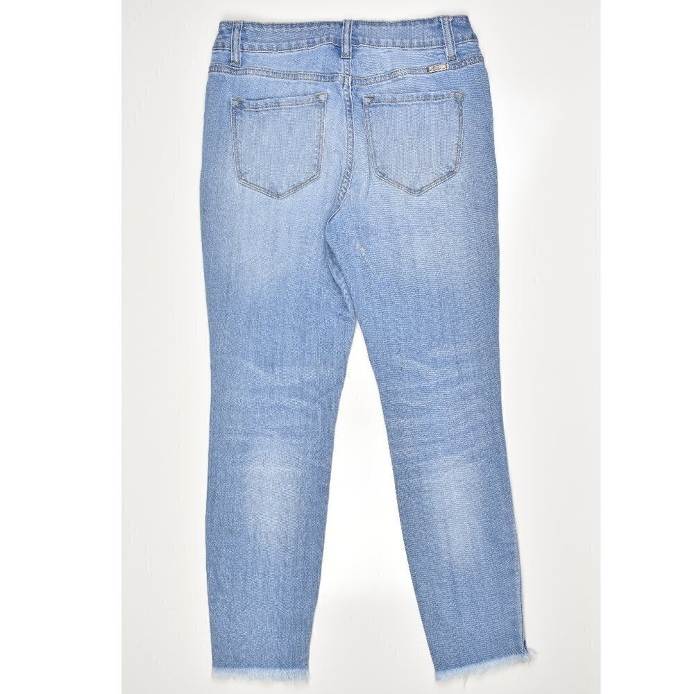 KanCan High Rise Light Wash Distressed Skinny Jeans 27 - Picture 2 of 7